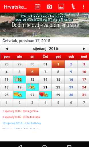 Croatia Calendar 2017 1