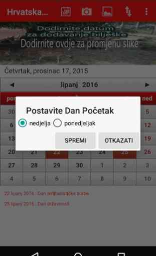 Croatia Calendar 2017 3