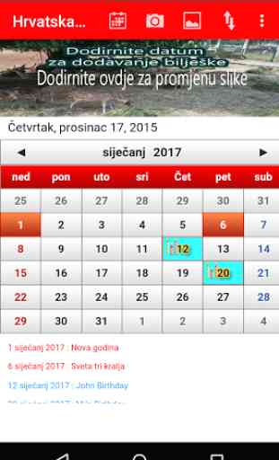 Croatia Calendar 2017 4