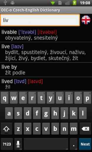 Czech-English offline dict. 2