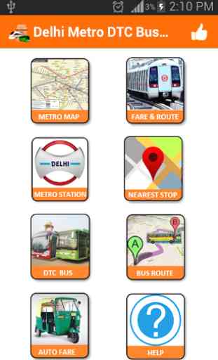 Delhi Metro Map DTC Bus Guide 1