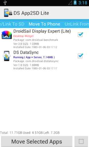 DS Super App2SD Lite 3