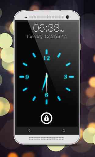 Glowing Horloge Locker (bleu) 1