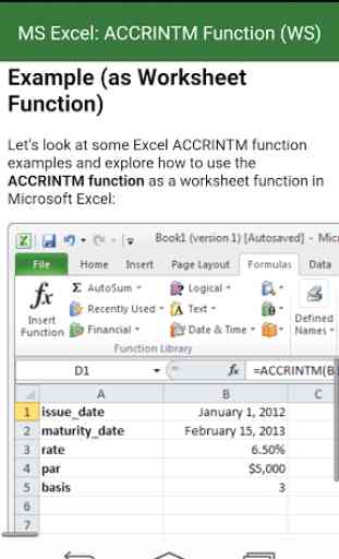 Guide Functions in Excel 4