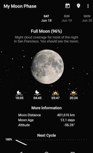 My Moon Phase - Lunar Calendar 1