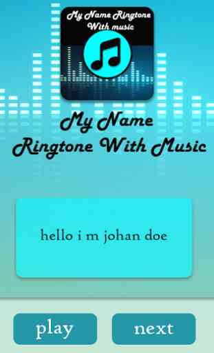 My name ringtones music 3