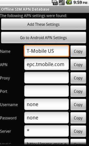 Offline SIM APN Database 2