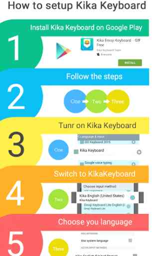 Rainbow  Kika Keyboard Theme 4