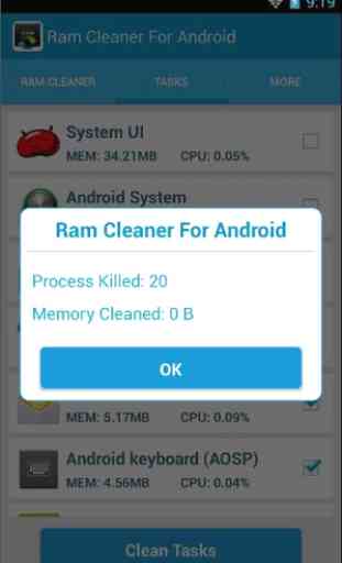 Ram Cleaner For Android 4