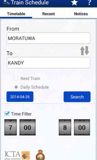 Sri Lanka Train Schedule 2