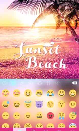 Sunset Beach Kika Keyboard 3