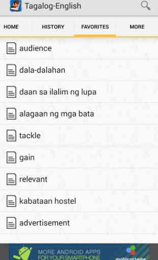 Tagalog<>English Dictionary 3