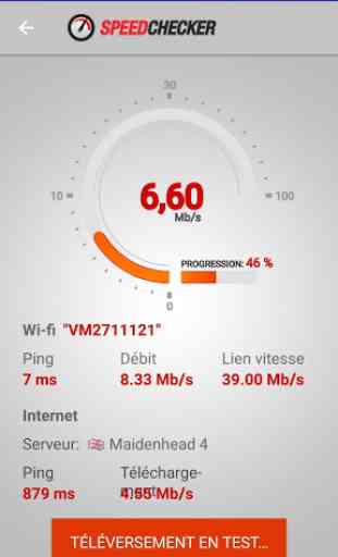 Test de vitesse Internet et Wi-Fi par SpeedChecker 1