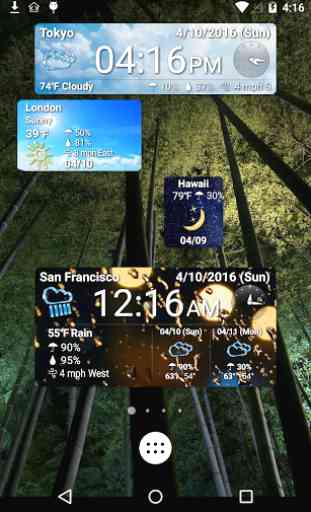 World Weather Clock Widget 1