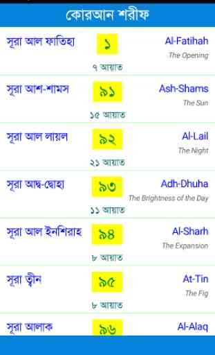 25 Small Surah Bangla 1