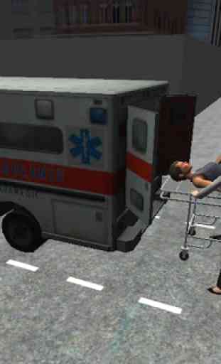 Ambulance Parking 3D avancée 1