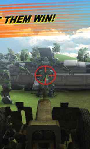 Artillery vs Tank Robot X Ray 3