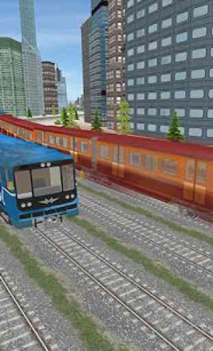 Conduite 3D Metro train Sim 3