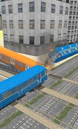 Conduite 3D Metro train Sim 4