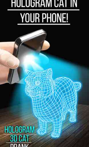 Hologramme 3D Cat Prank 1