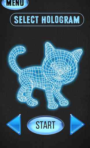 Hologramme 3D Cat Prank 2