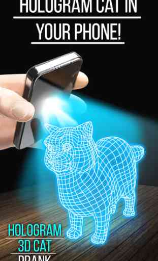 Hologramme 3D Cat Prank 4