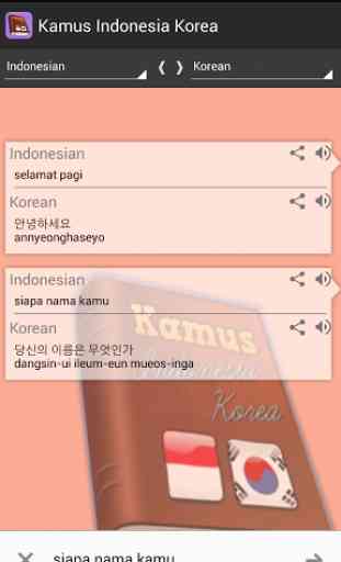 Kamus Indonesia Korea 3
