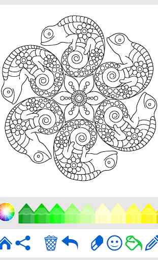 Livre coloriage animal Mandala 2