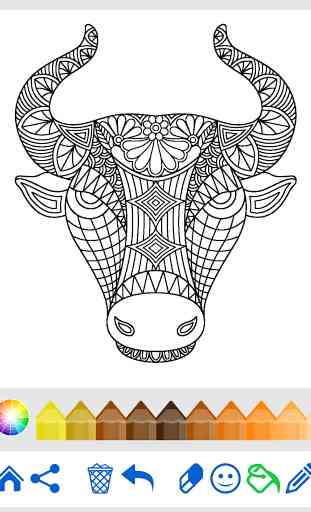 Livre coloriage animal Mandala 3
