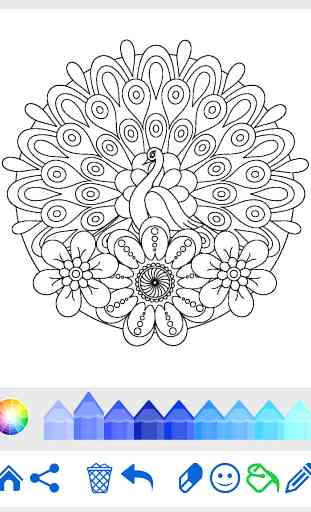 Livre coloriage animal Mandala 4