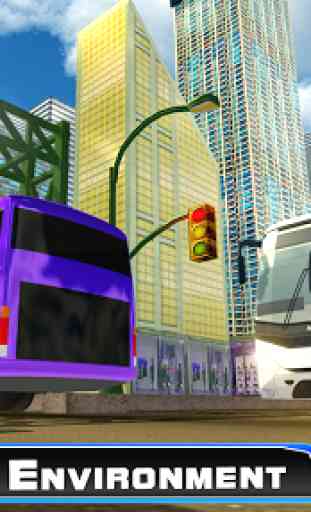 Moderne 3D Ville Tousrist Bus 4