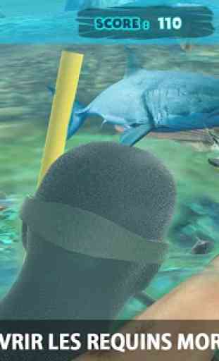 Requin Attaque chasse sous 3D 1