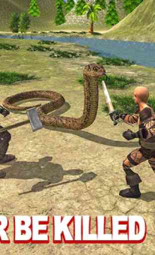 wild anaconda snake attaque 3D 3