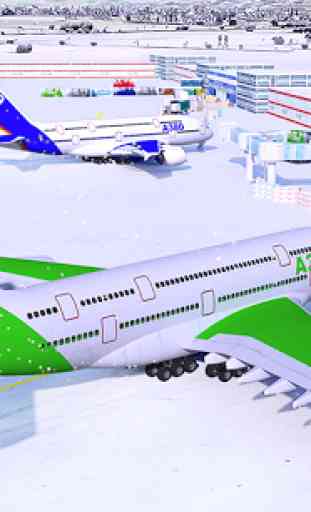 Snow Cargo Jet Landing 3D 2