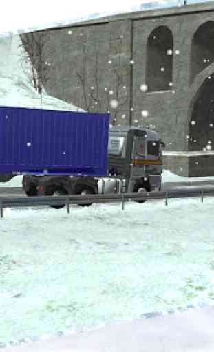 Winter Road Trucker 3D 2
