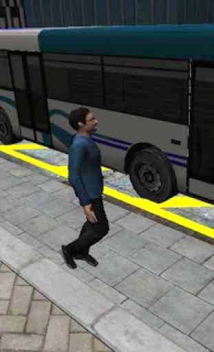 3D City driving - Bus Parking 1