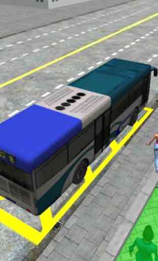 3D City driving - Bus Parking 3