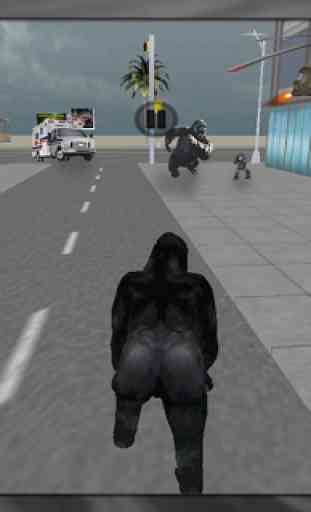 Angry 3D Gorilla Rampage Ville 3
