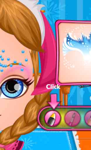 Baby Frozen Face Painting 4