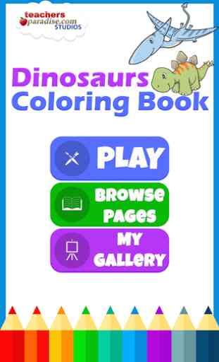 Coloring Book dinosaures 1