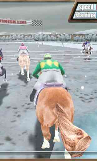 Course de chevaux 3D 3