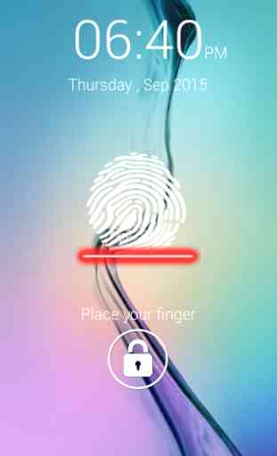 Écran Fingerprint Lock 3