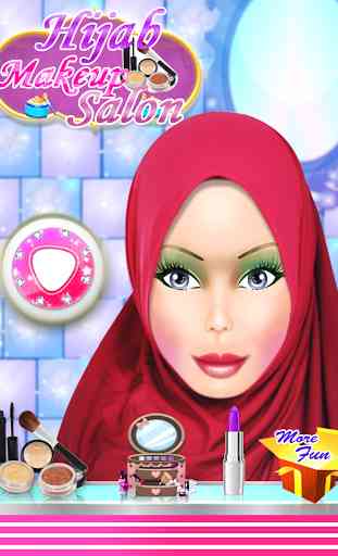Hijab Salon Maquillage fille 1