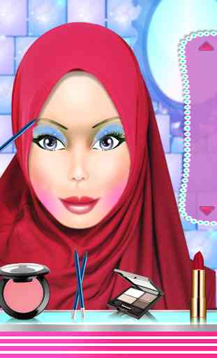 Hijab Salon Maquillage fille 3