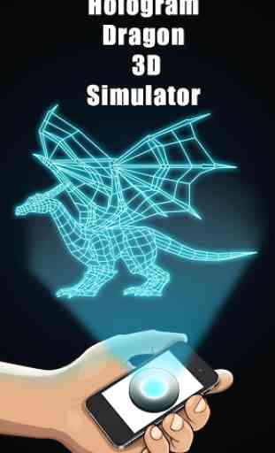 Hologramme 3D Dragon Simulator 1