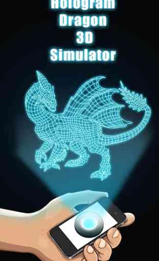 Hologramme 3D Dragon Simulator 3