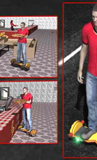 Hoverboard Pizza Delivery Boy 1