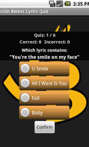 Justin Bieber Lyrics Quiz 2