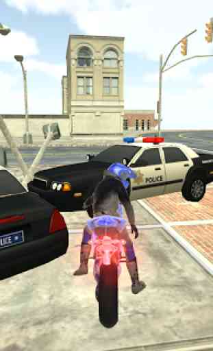 Moto vs Cop Car Chase 3