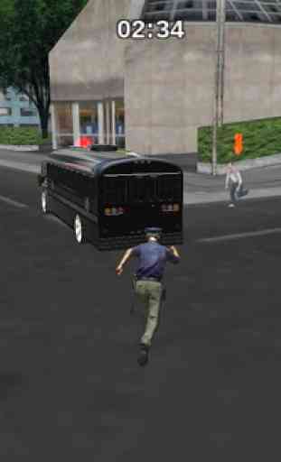 Police bus prison transport 3D 1